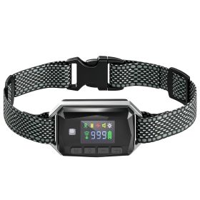 GPS Dog Training Collar IP67 Waterproof E Collar Remote Rechargeable Black