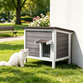 Cat House with Easy to Clean and Waterproof Asphalt for Outdoor