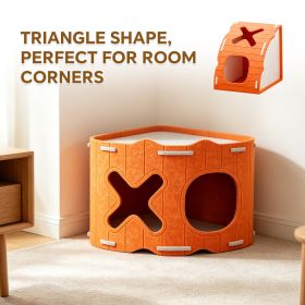 Only Self Pickup---Multi-layer Stackable Cat Bed (Option: Orange)